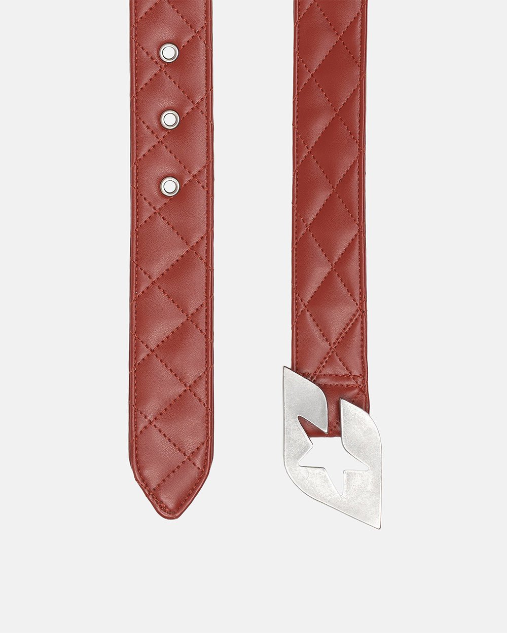 HIGH CLASS LEATHER BELT RED - Cold Culture