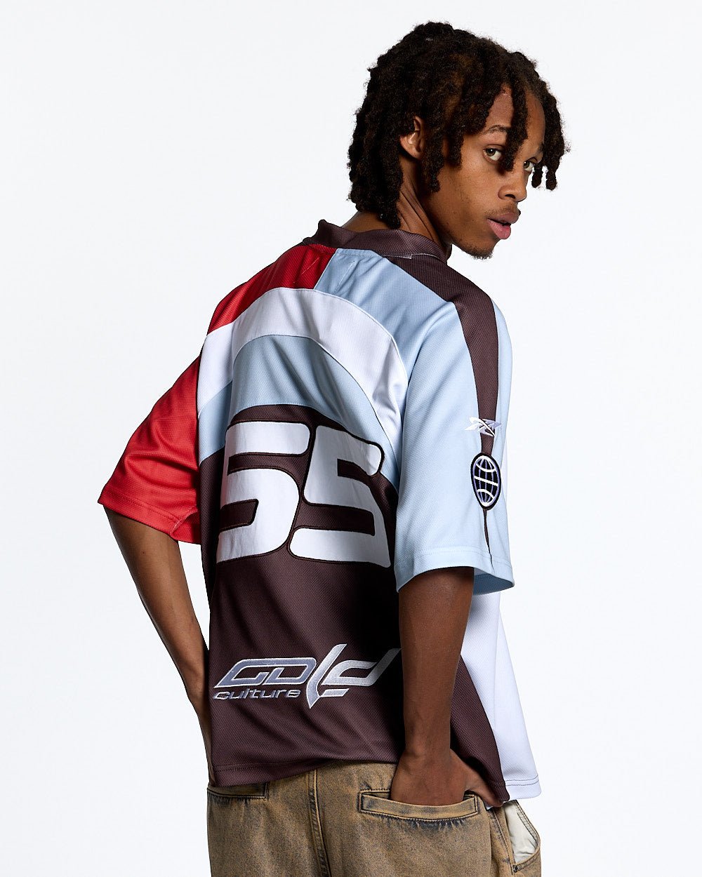 HOCKEY PLAYER TEE BROWN/ORANGE RED - COLD CULTURE #man