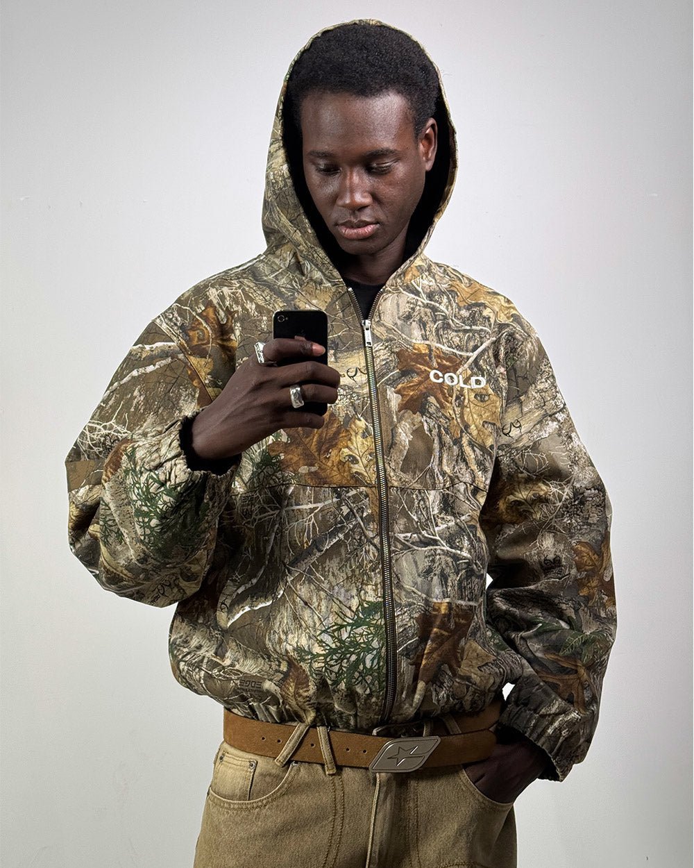 HOODED JACKET REALTREE - Cold Culture