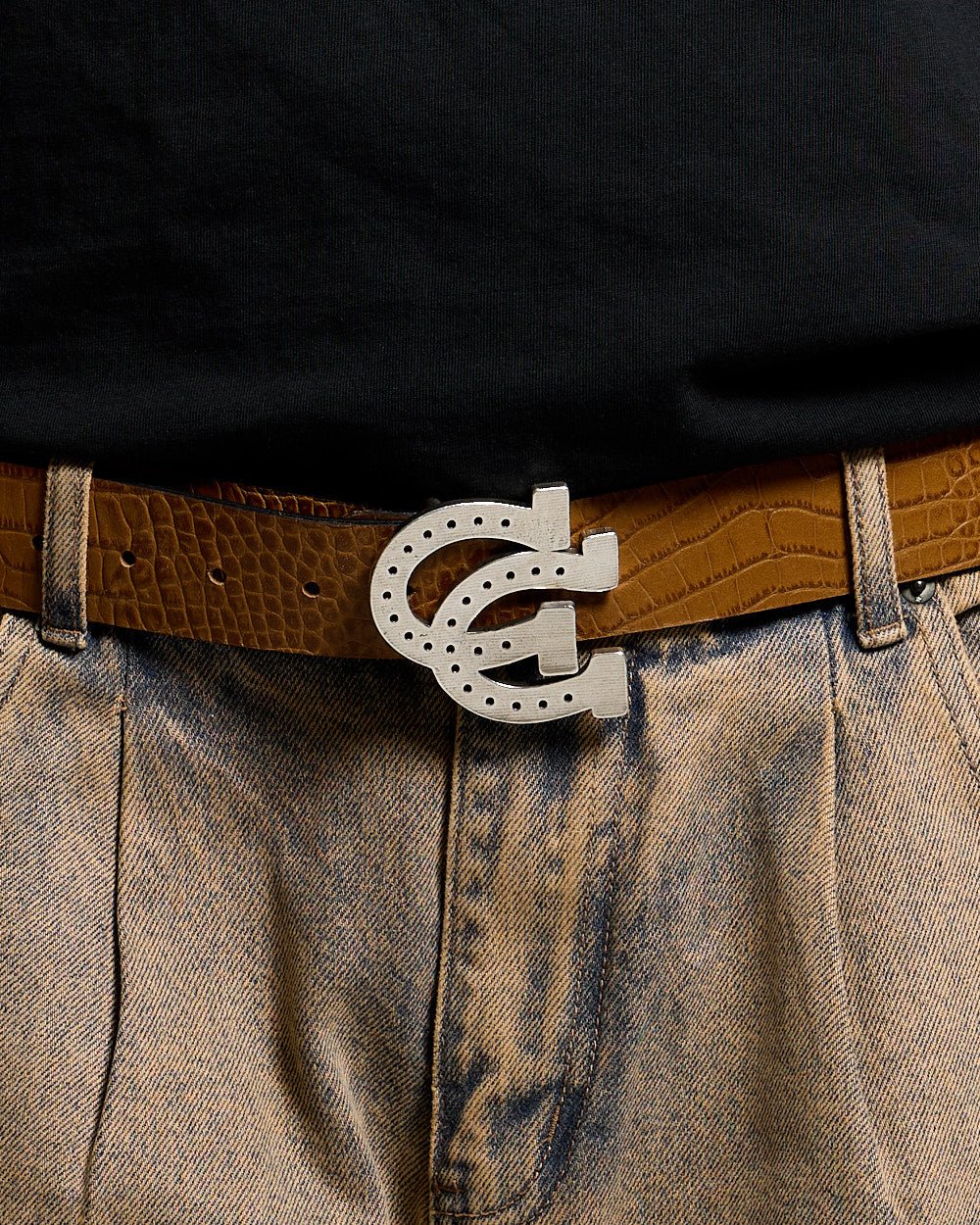 HORSESHOE BELT TESTA CROCODILE - COLD CULTURE