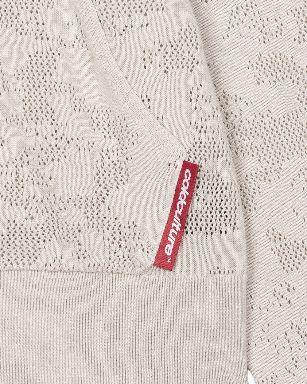 HURRACAINE ZIP KNIT WHITE - Cold Culture
