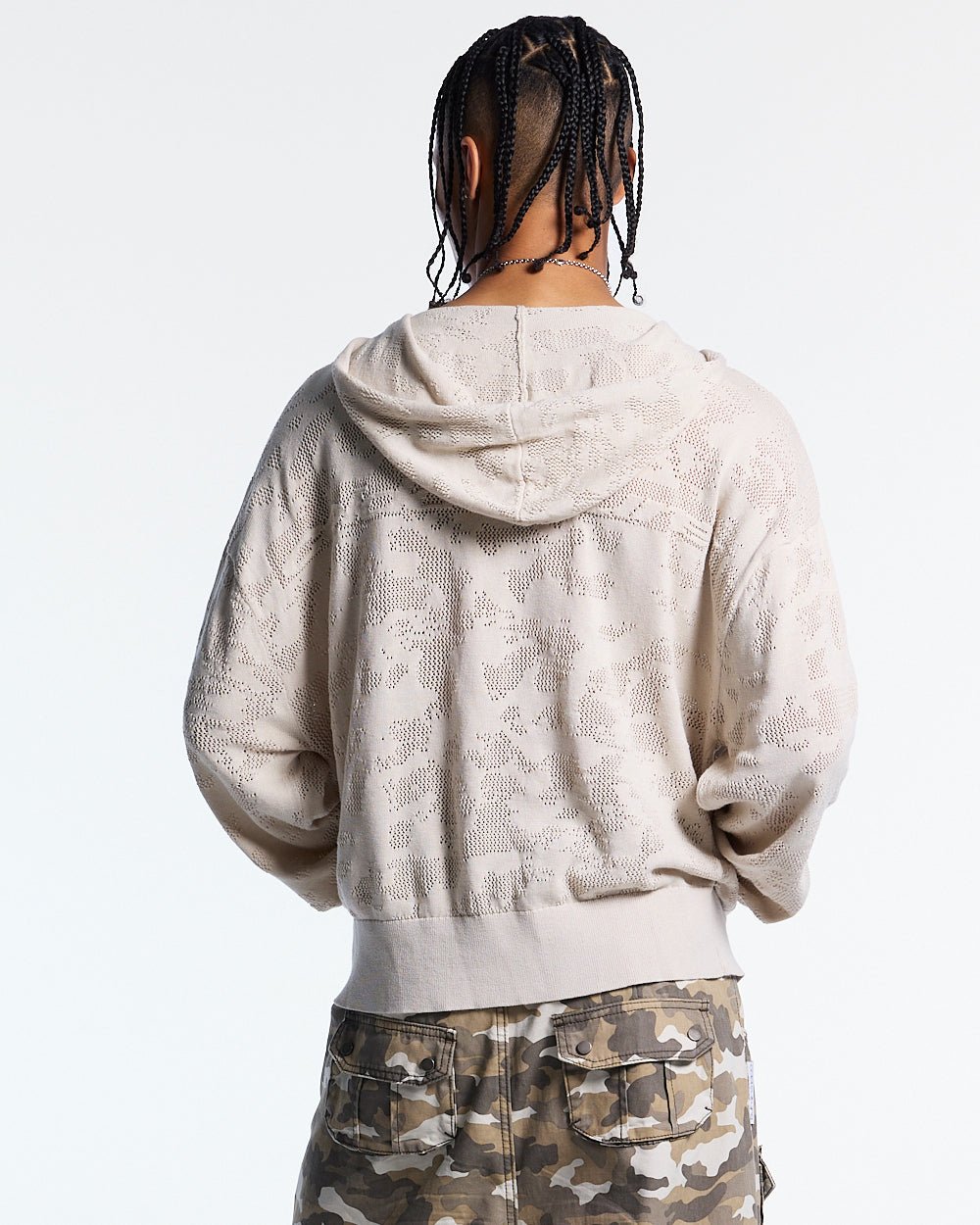 HURRACAINE ZIP KNIT WHITE - Cold Culture