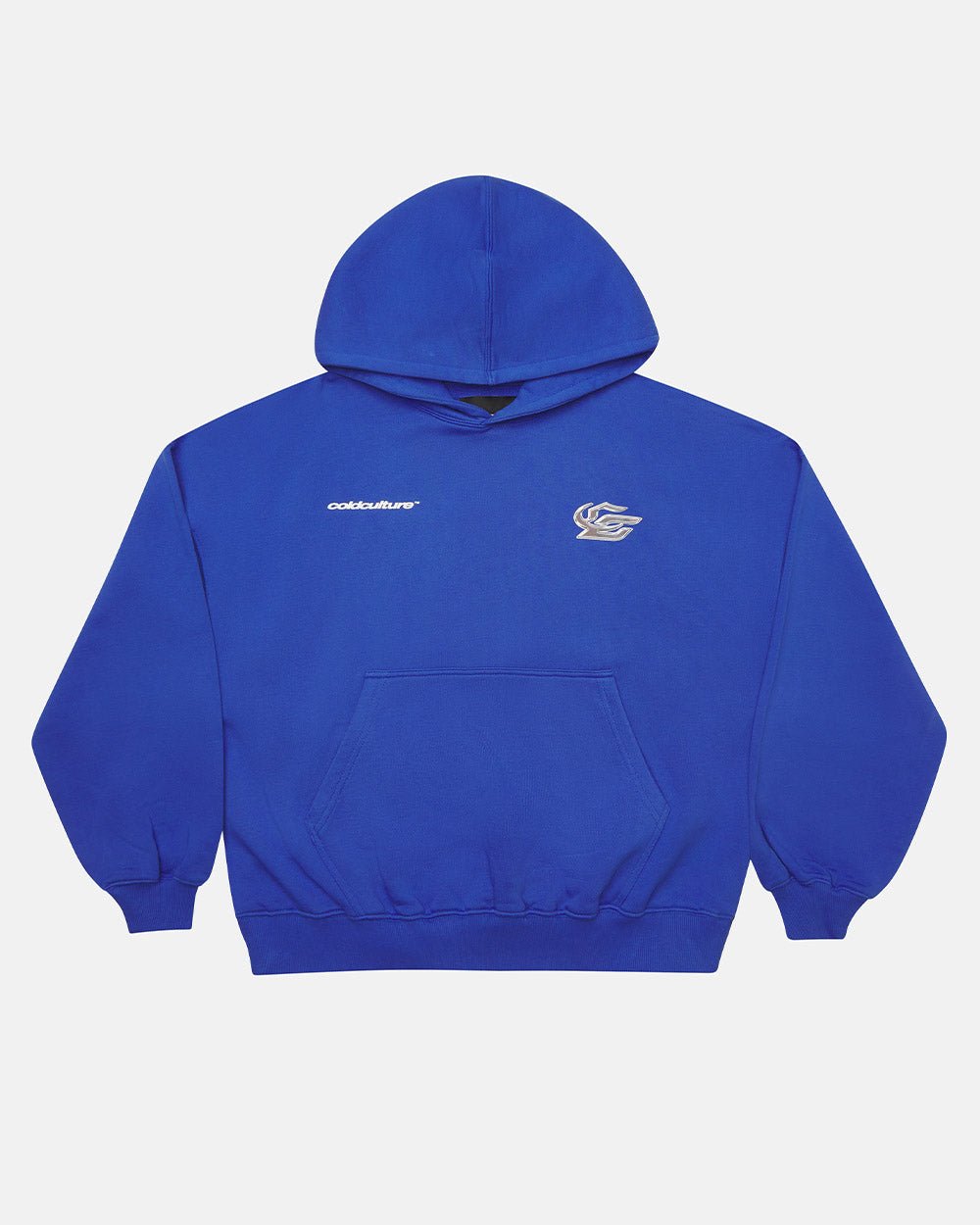HYPERCHROME HOODIE ELECTRIC BLUE - COLD CULTURE
