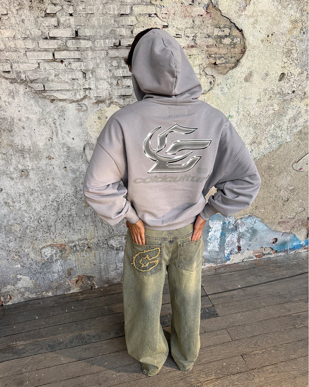 HYPERCHROME HOODIE PEARL GREY - COLD CULTURE