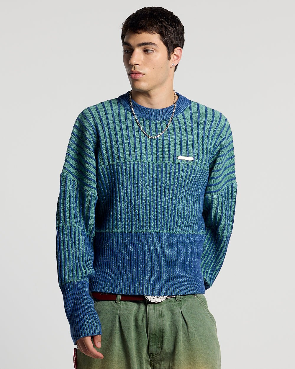 HYPERLINES KNIT BLUE & GREEN - Cold Culture