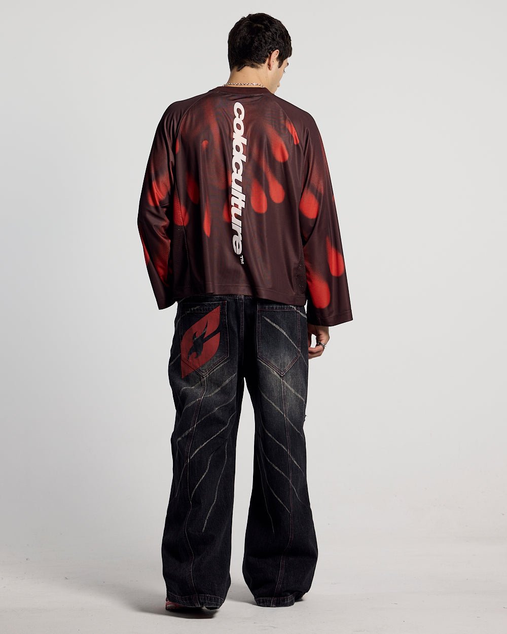 IGNITE LONGSLEEVE BLACK & RED - Cold Culture