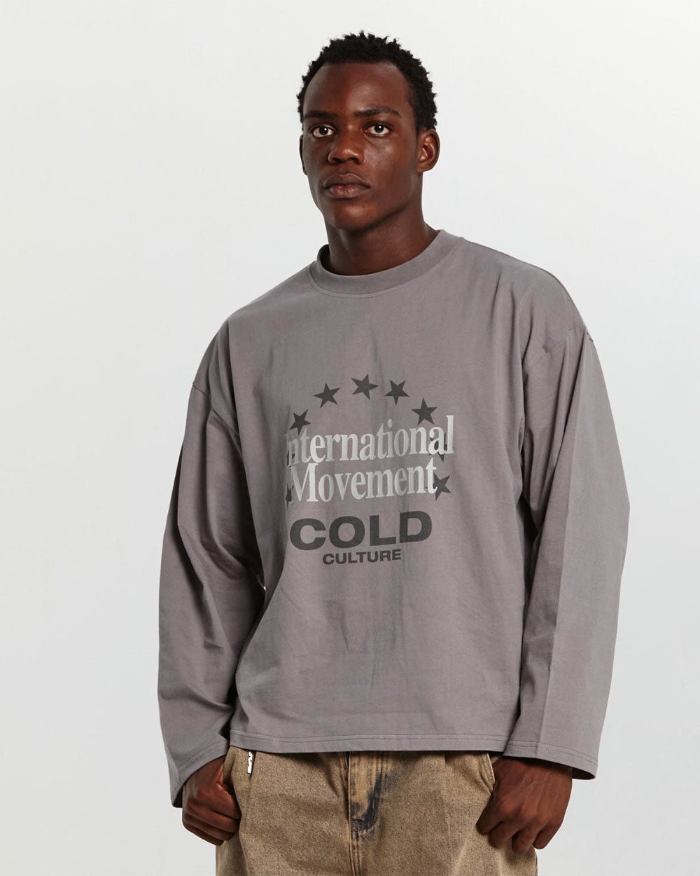 I.M LONGSLEEVE TEE DUST GREY - COLD CULTURE