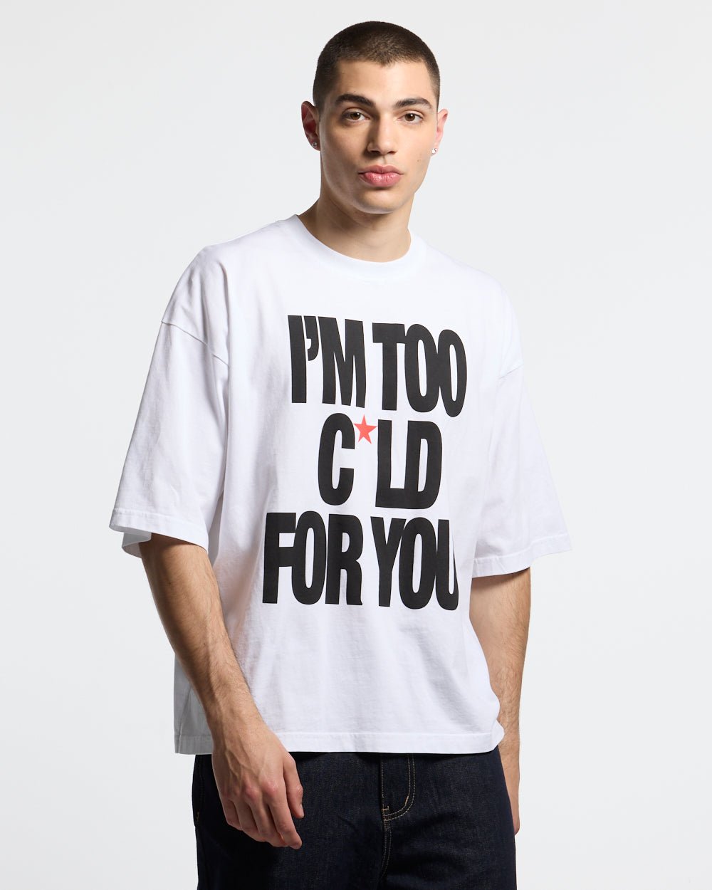 IM TOO COLD TEE WHITE - Cold Culture #man