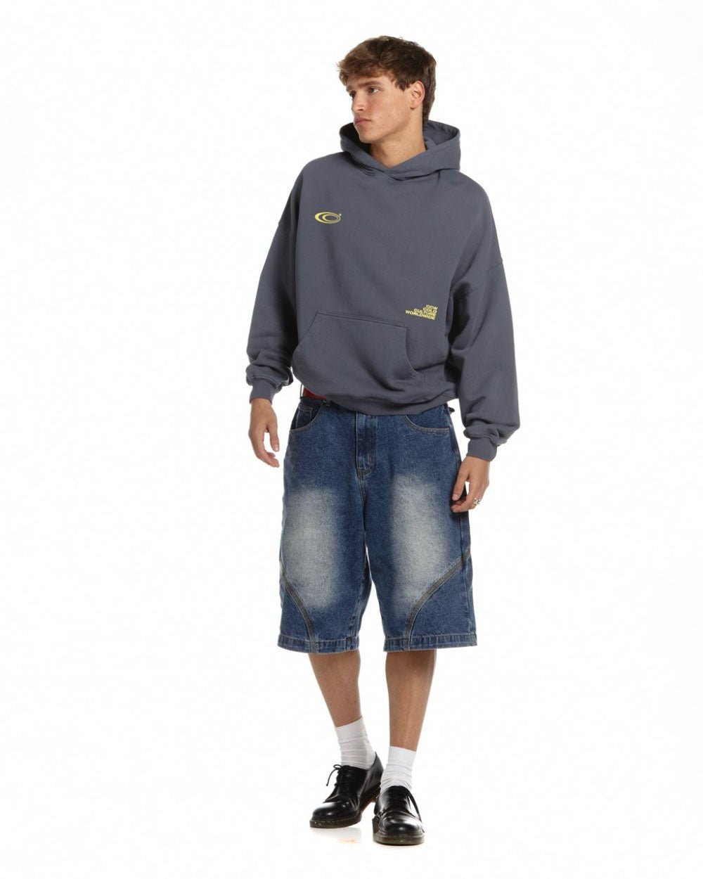 INDUSTRIAL HOODIE DARK BLUE - Cold Culture