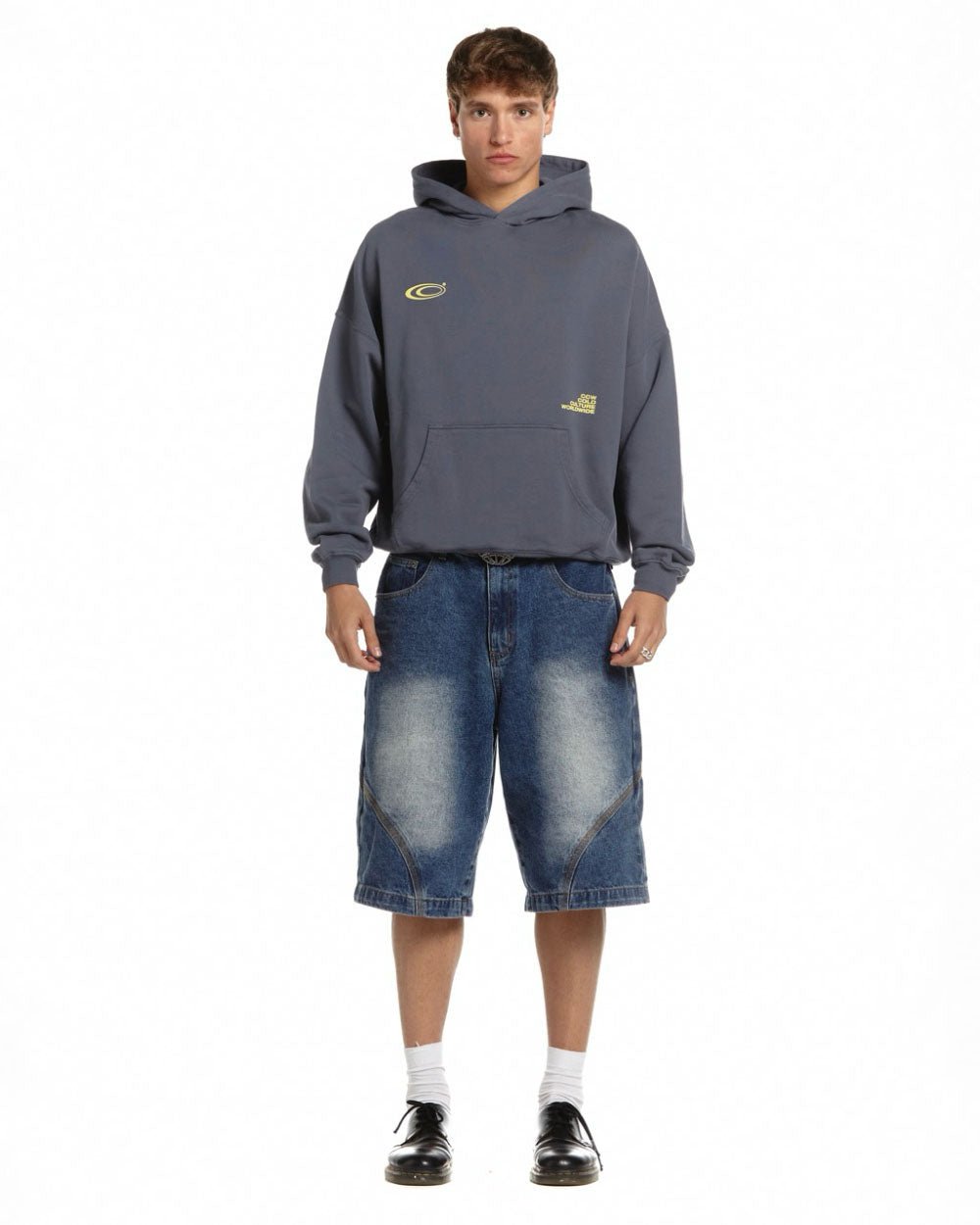 INDUSTRIAL HOODIE DARK BLUE - Cold Culture
