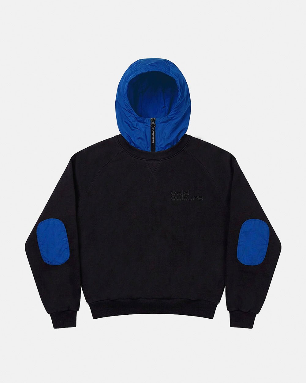 INTERCEPT CREWNECK BLACK AND NAVY - Cold Culture #packshot