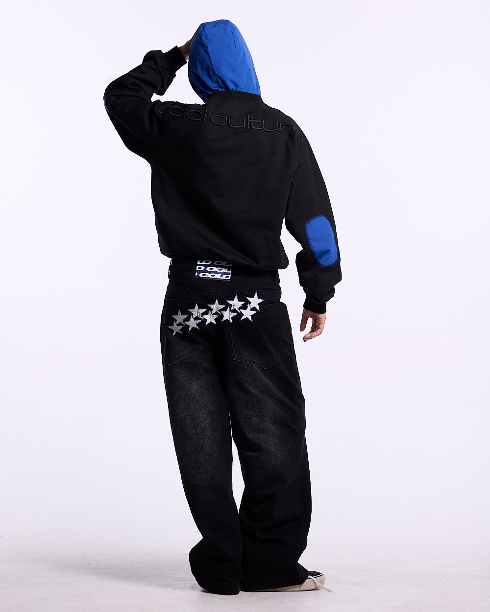 INTERCEPT CREWNECK BLACK AND NAVY - Cold Culture
