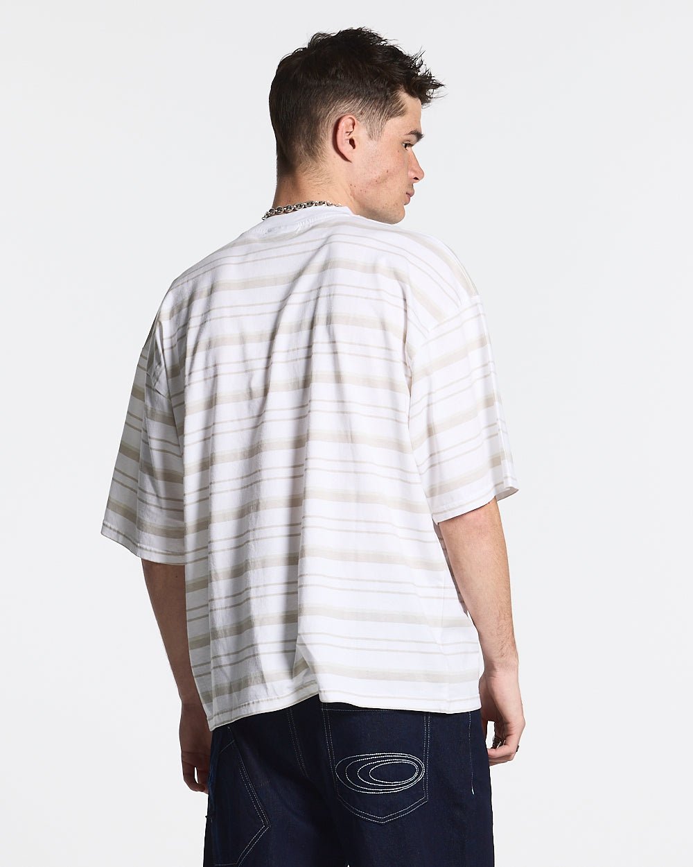 INTERNATIONAL STARS TEE BLACK STRIPPED - COLD CULTURE