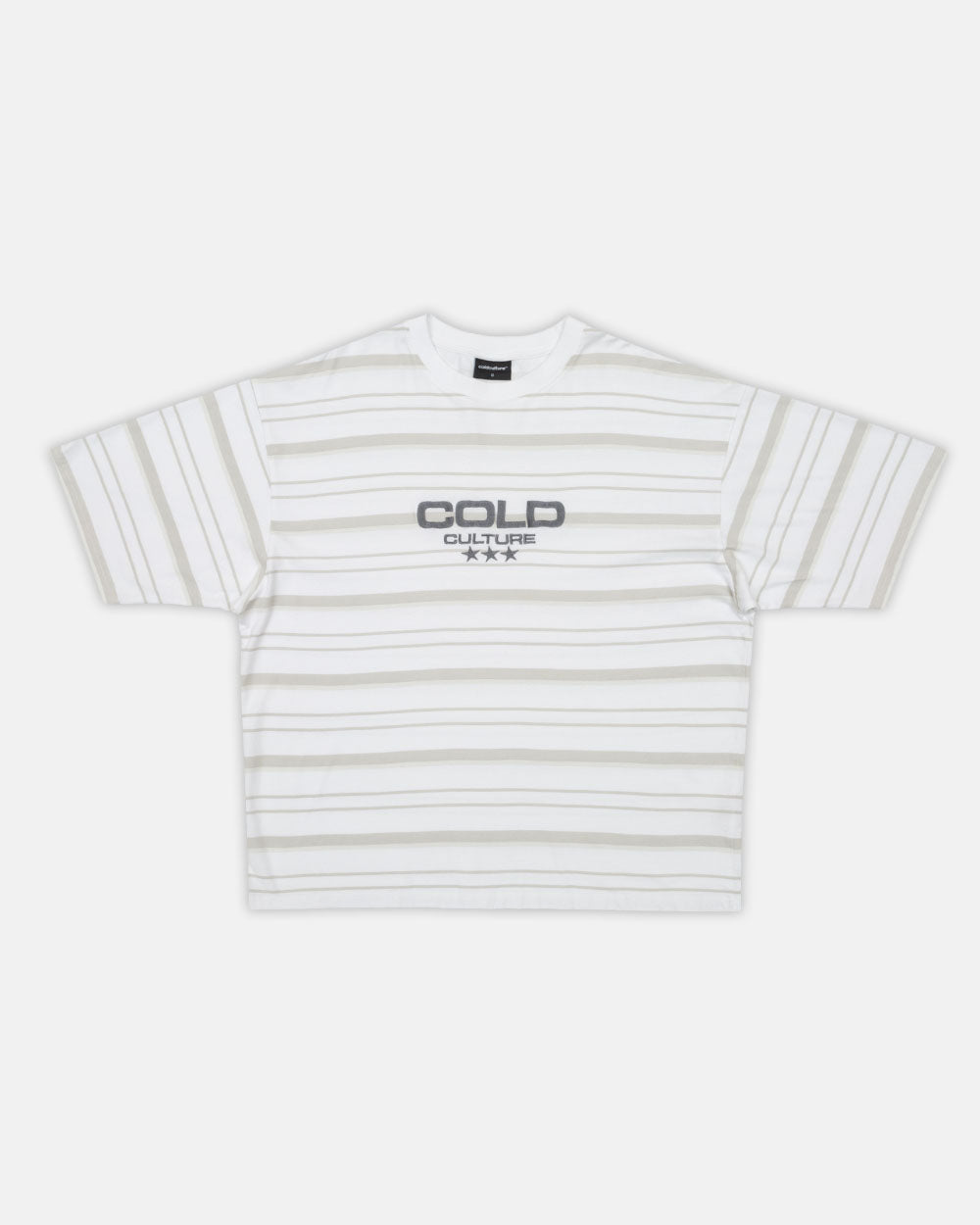 INTERNATIONAL STARS TEE BLACK STRIPPED - COLD CULTURE