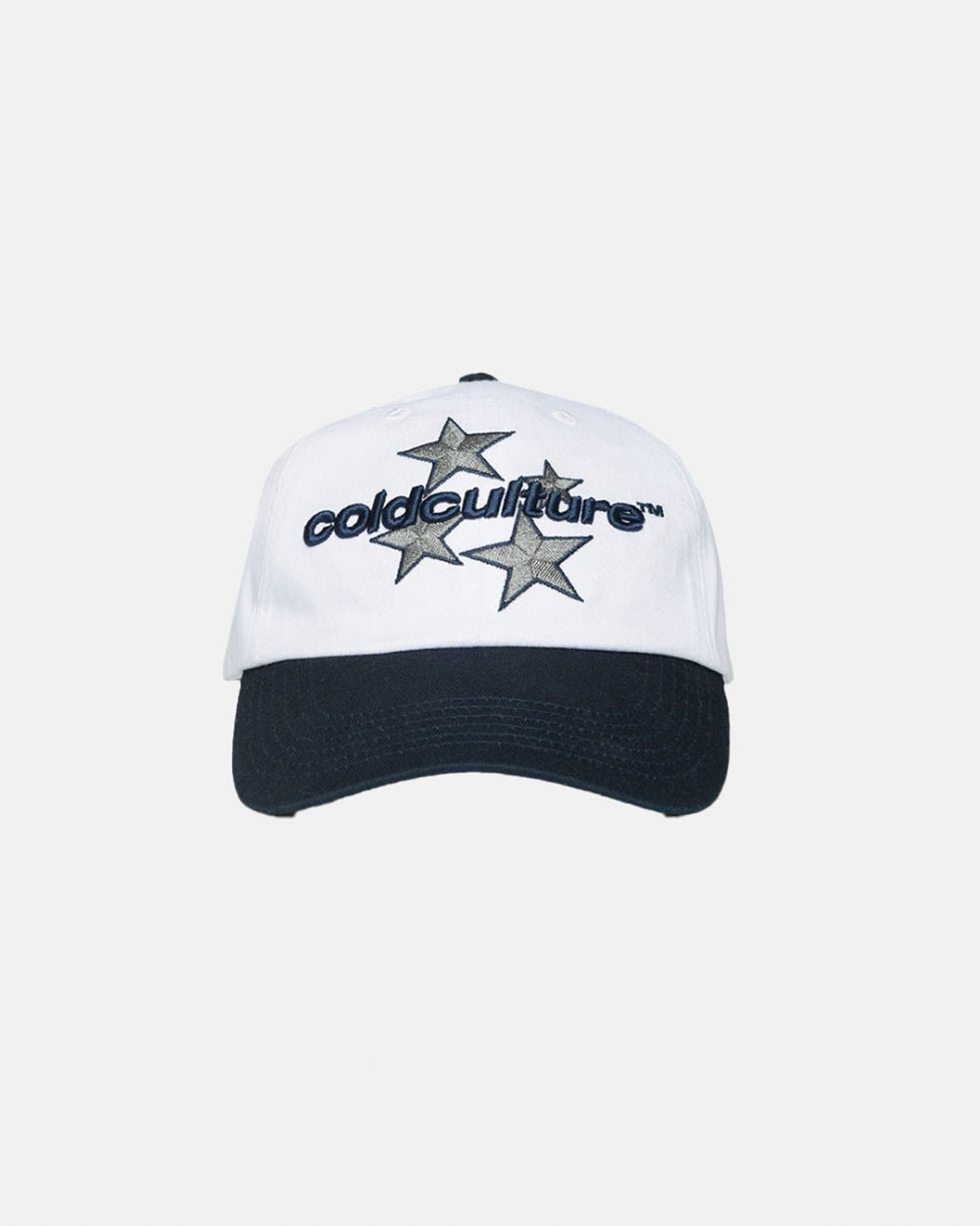 ITALIC STARS CAP IVORY WHITE/BLUE - COLD CULTURE