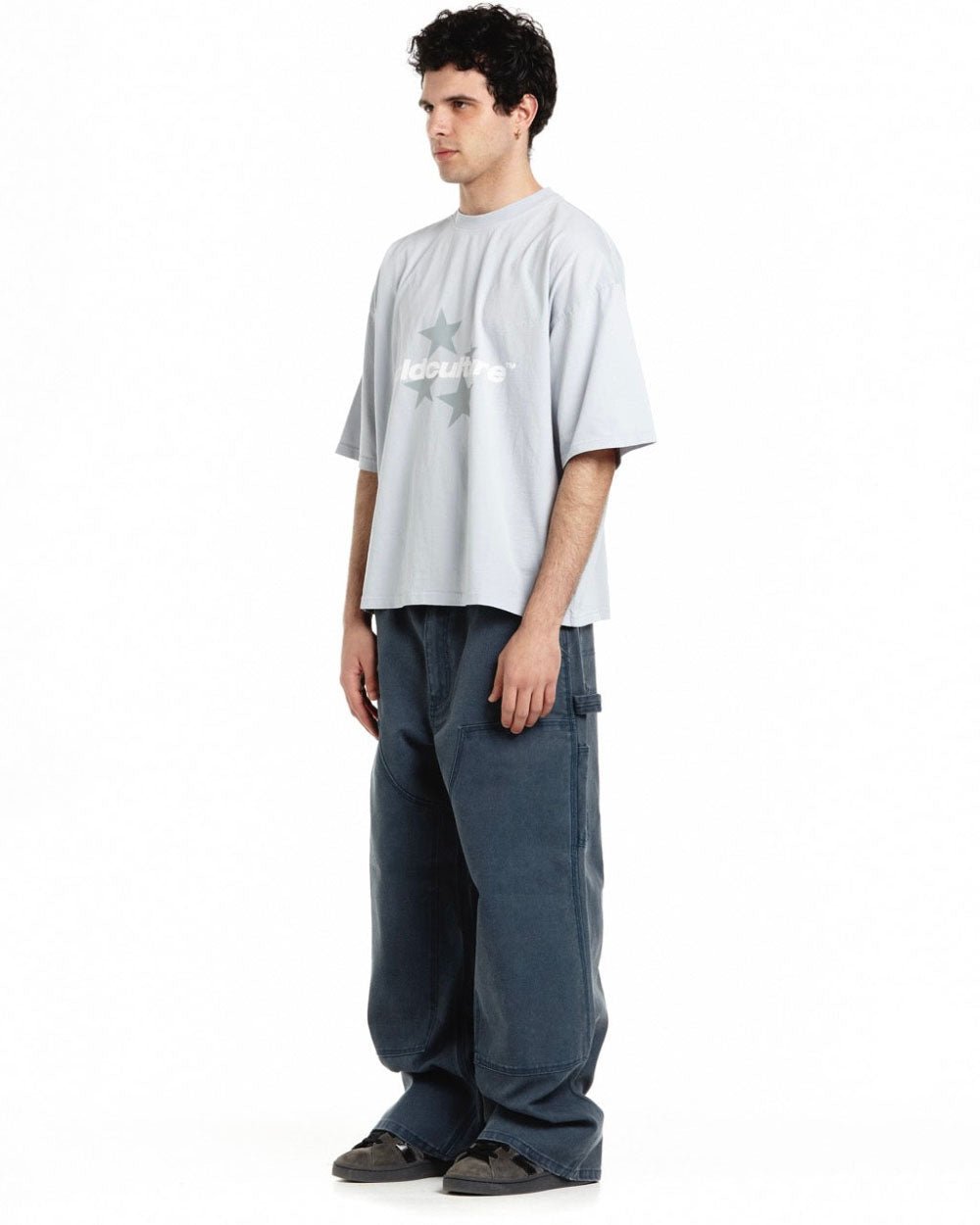 ITALIC STARS TEE PALE BLUE - COLD CULTURE