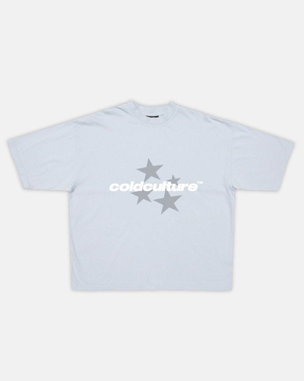 ITALIC STARS TEE PALE BLUE - COLD CULTURE