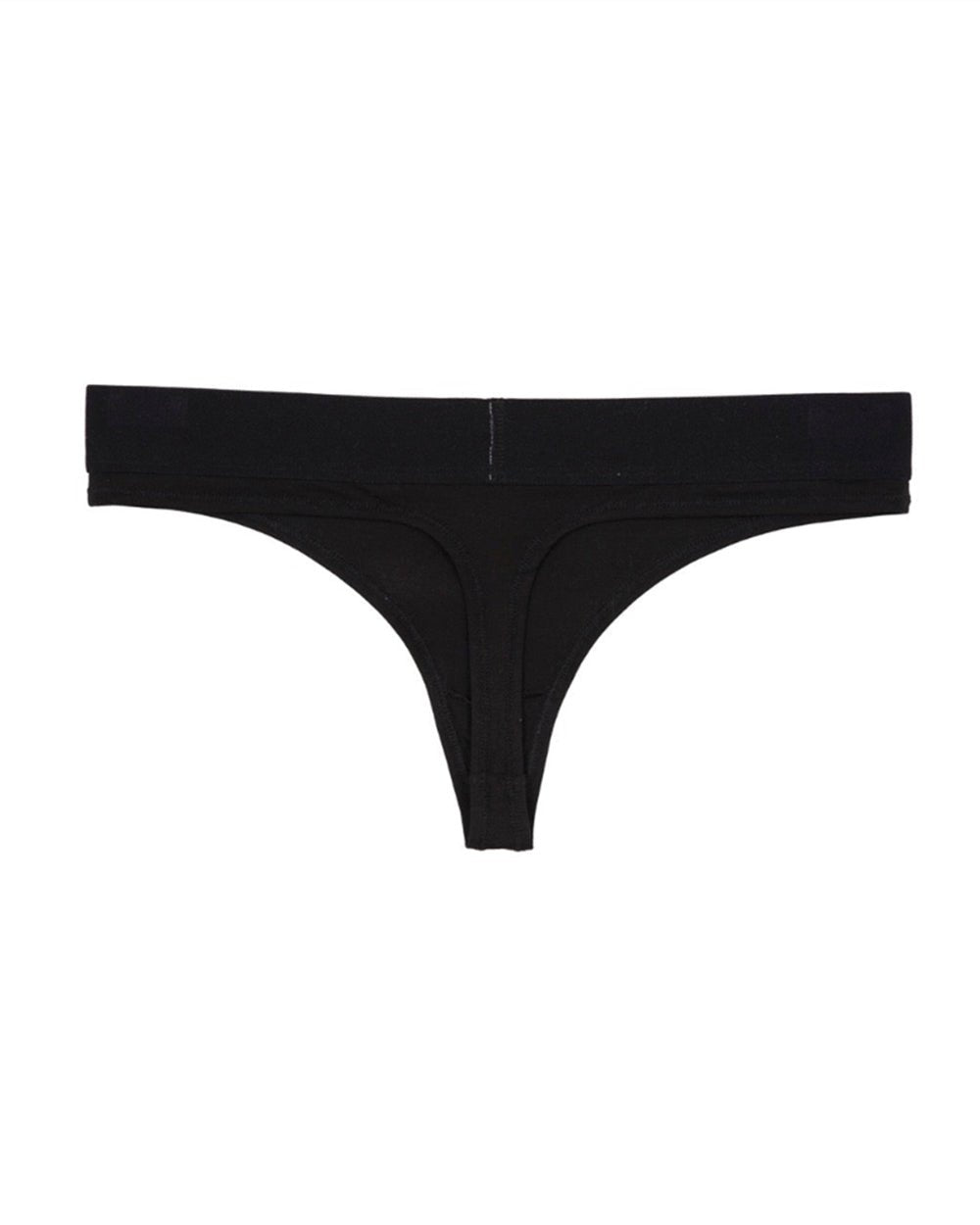 ITALIC THONG BLACK (2 PACK) - Cold Culture