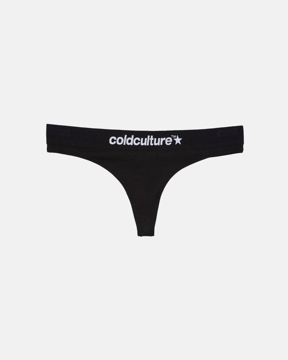 ITALIC THONG BLACK (2 PACK) - Cold Culture