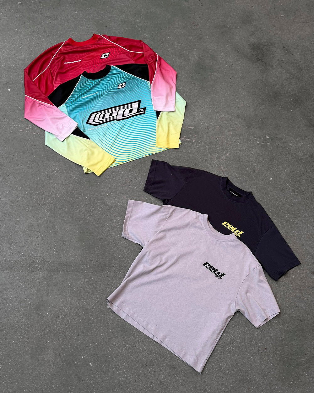 JET SKI TEE LIGHT GREY - Cold Culture