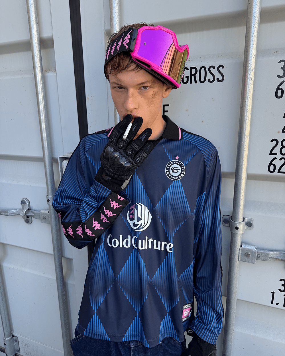 KAPPA X COLD CULTURE LONGSLEEVE BLUE - COLD CULTURE