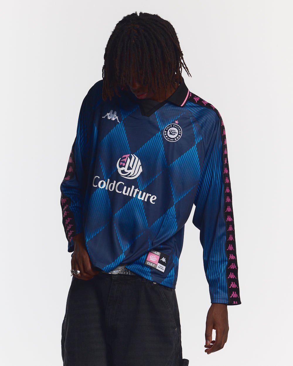 KAPPA X COLD CULTURE LONGSLEEVE BLUE - COLD CULTURE #man