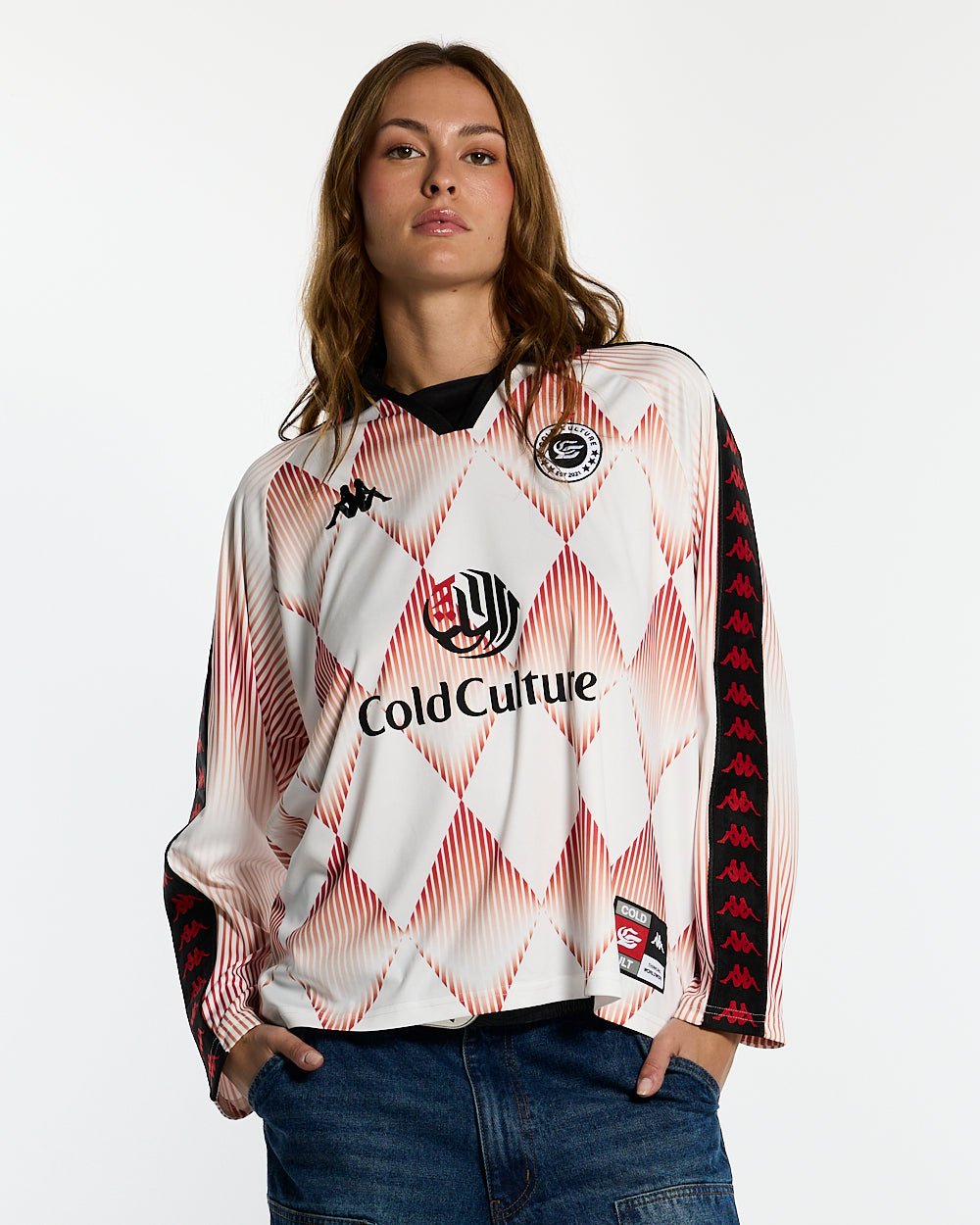 KAPPA X COLD CULTURE LONGSLEEVE RED - COLD CULTURE