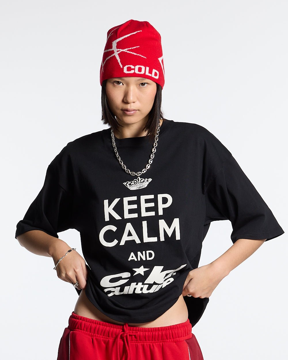 KEEP CALM TEE BLACK - COLD CULTURE