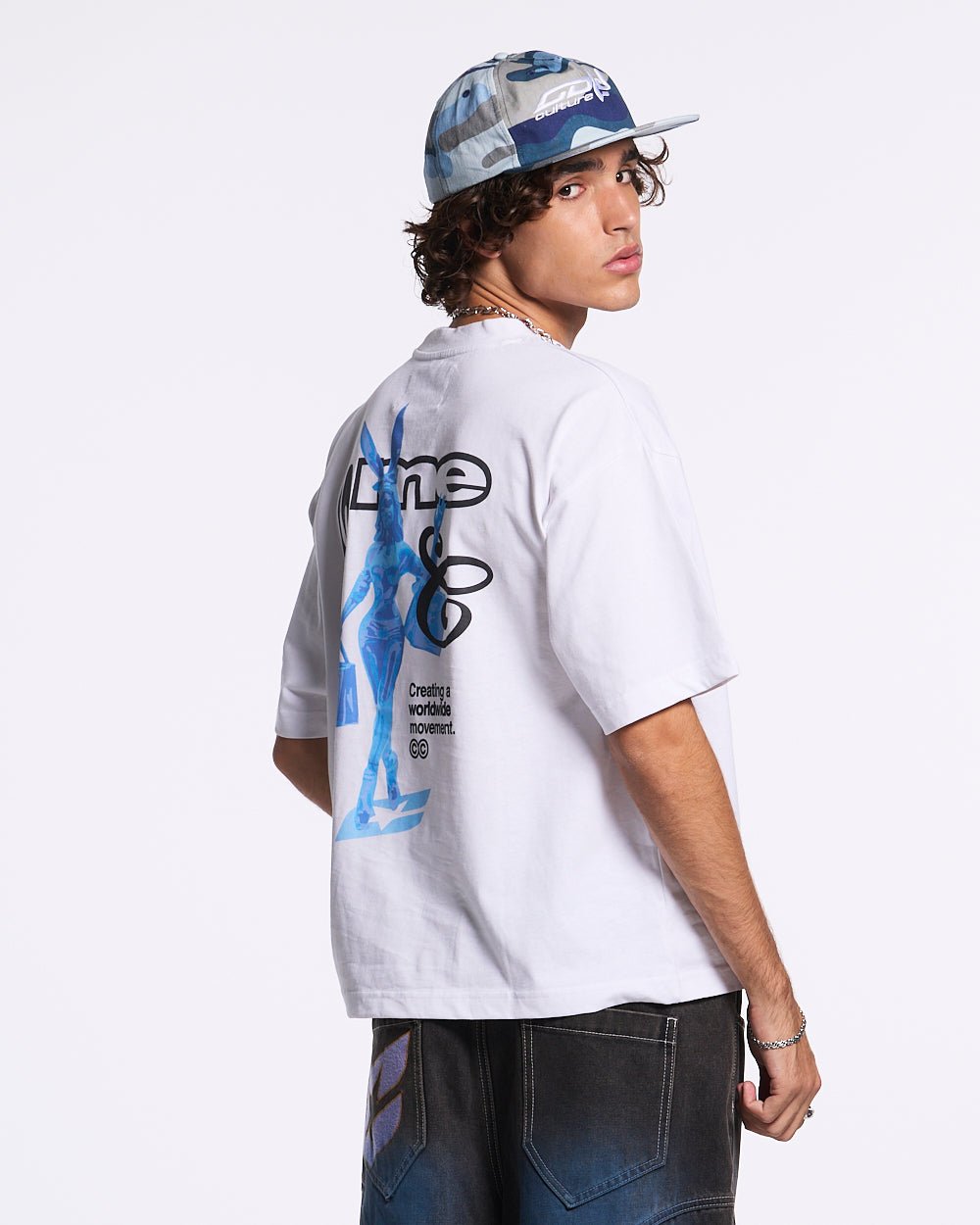 KISS THE BUNNY TEE WHITE - COLD CULTURE #man