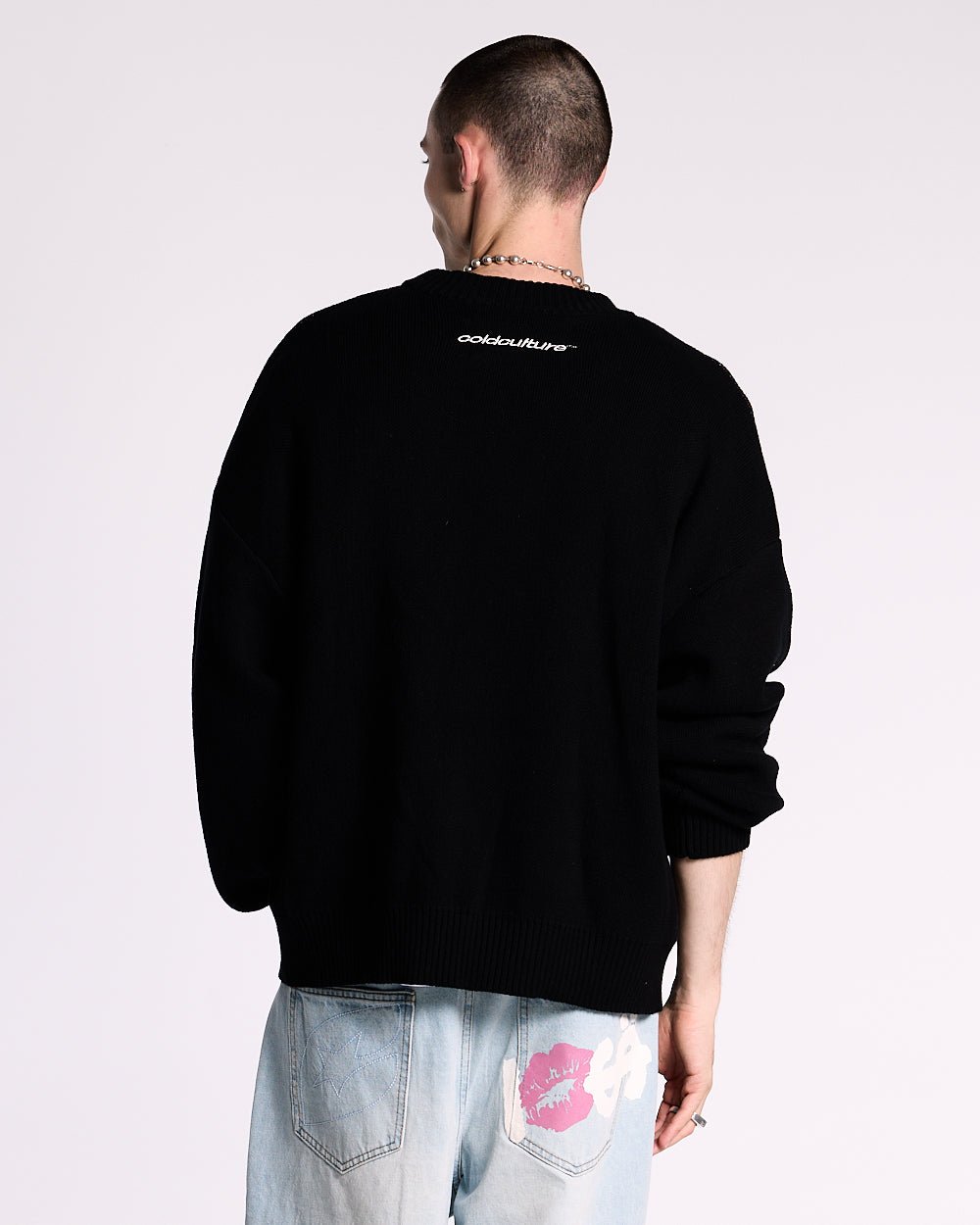 KISSES AND DOLLAR KNIT BLACK - COLD CULTURE