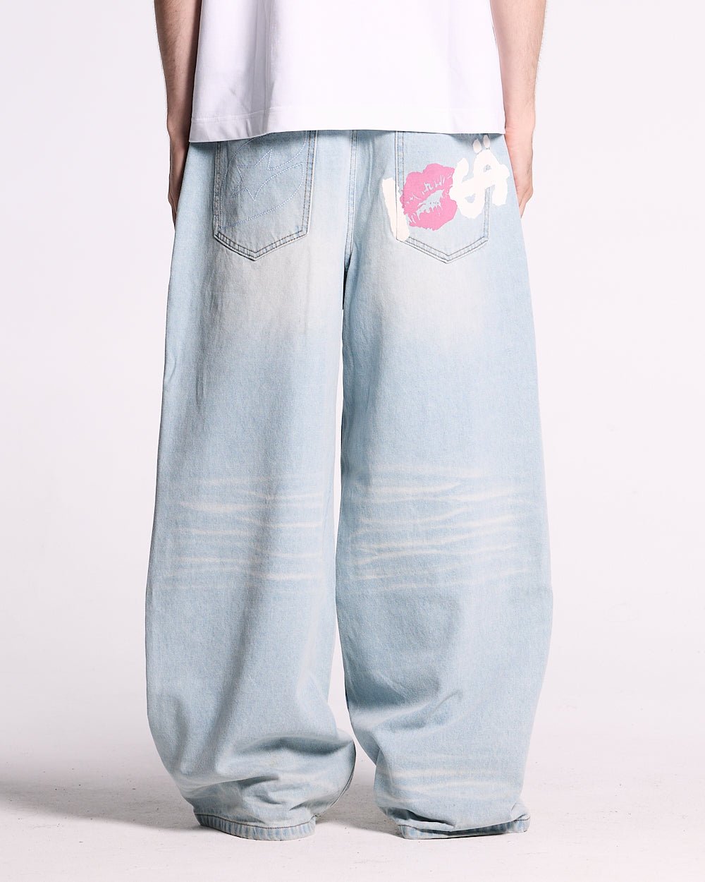 KISSES AND DOLLARS PANTS BLUE DENIM - COLD CULTURE