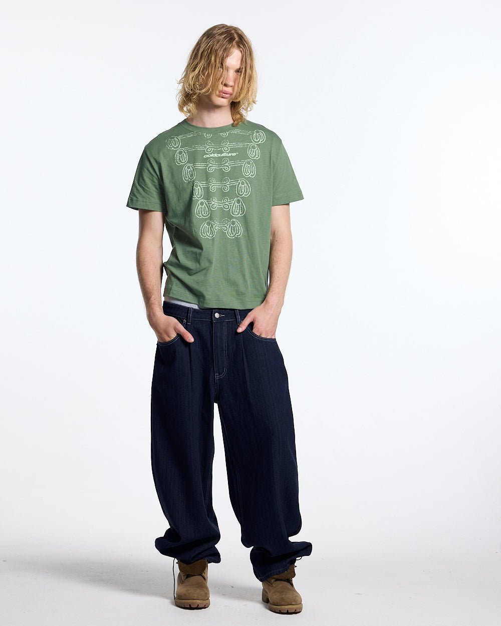 KNOTTING HILL TEE GREEN - Cold Culture #man