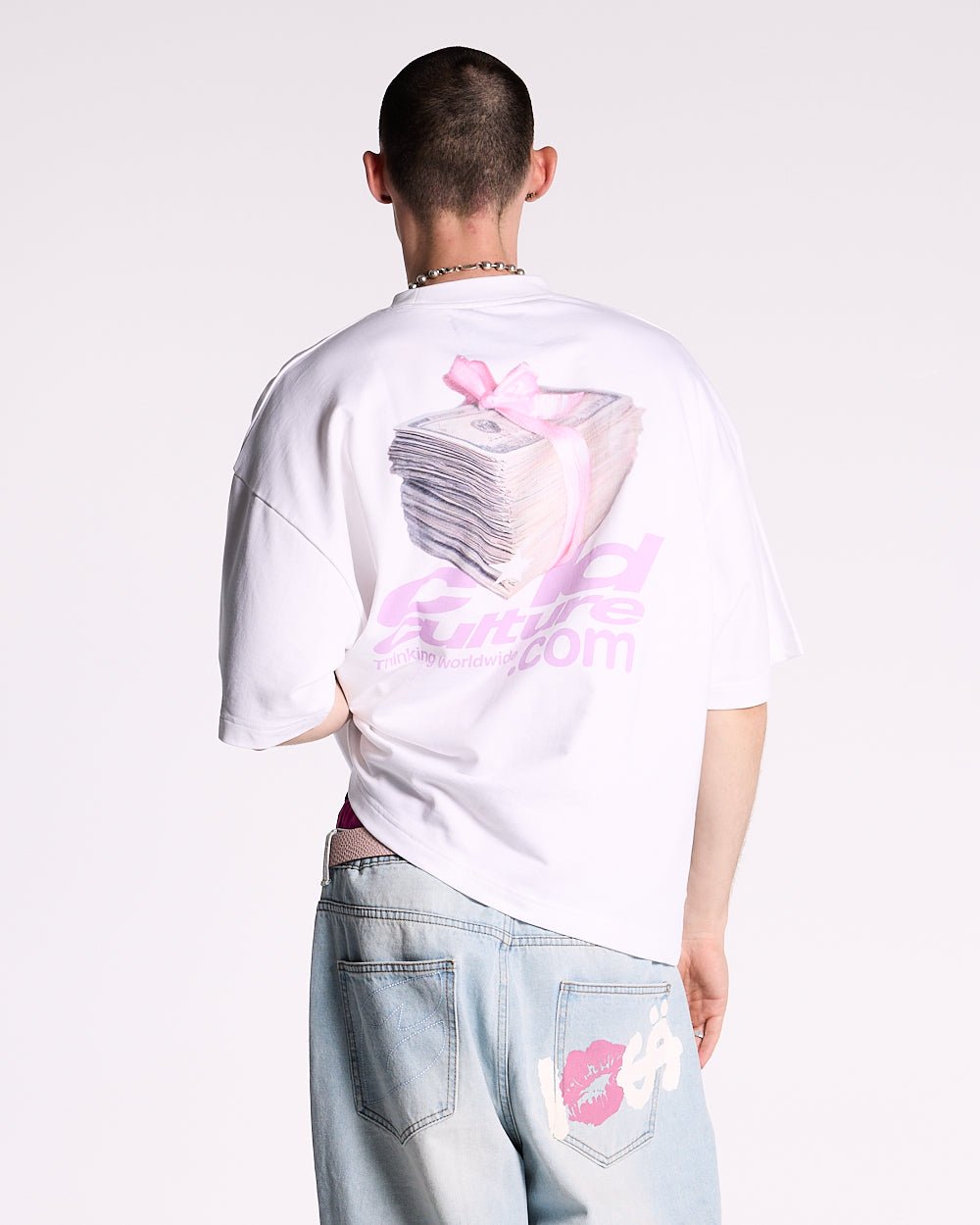 LACE UP TEE WHITE - COLD CULTURE