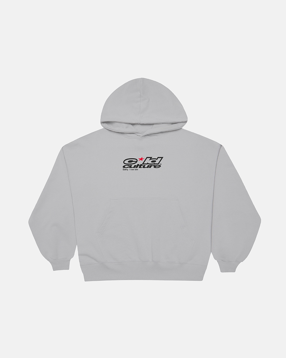 LATE HOODIE GREY - COLD CULTURE
