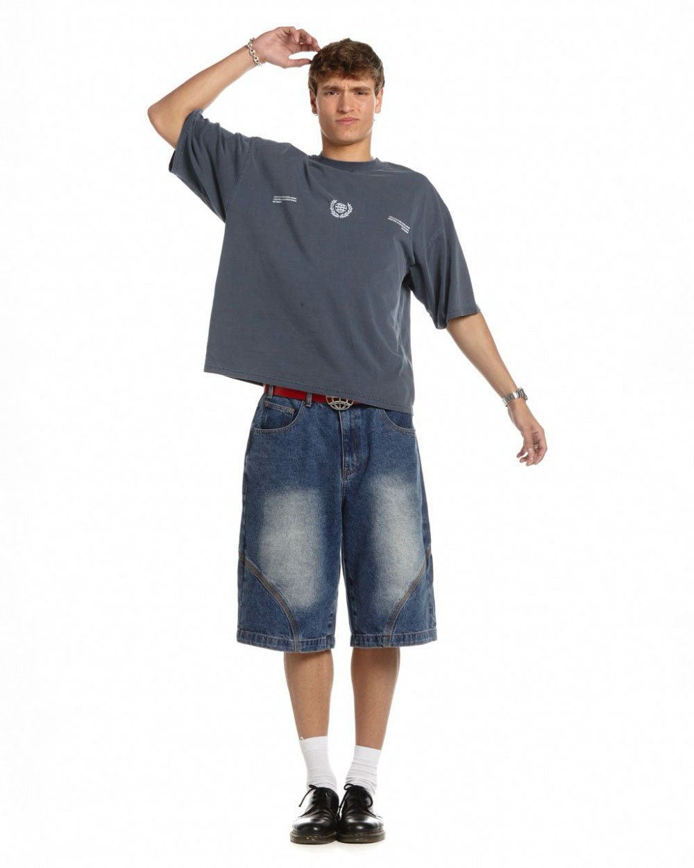 LAUREL WORLD TEE DARK BLUE - COLD CULTURE