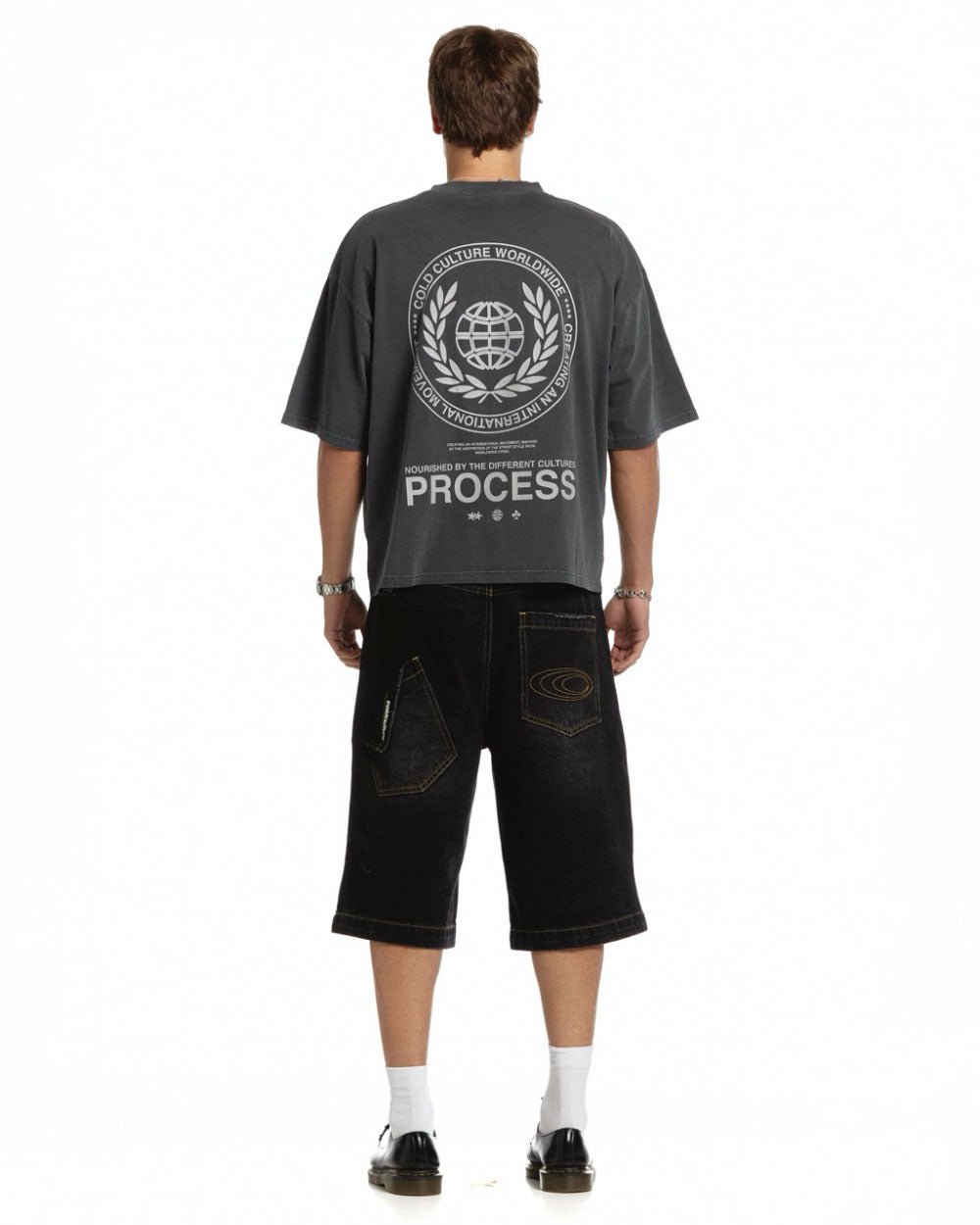 LAUREL WORLD TEE DUST GREY - COLD CULTURE
