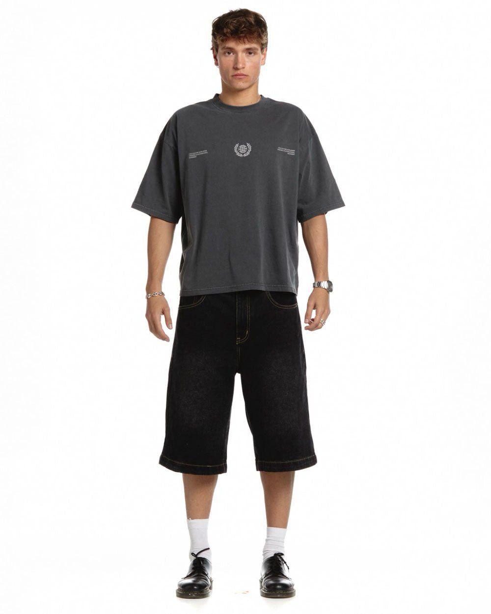 LAUREL WORLD TEE DUST GREY - COLD CULTURE