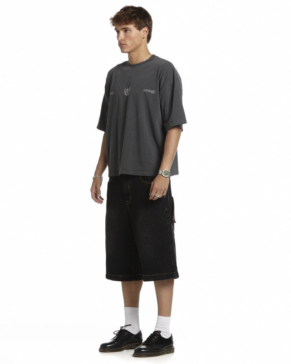 LAUREL WORLD TEE DUST GREY - COLD CULTURE
