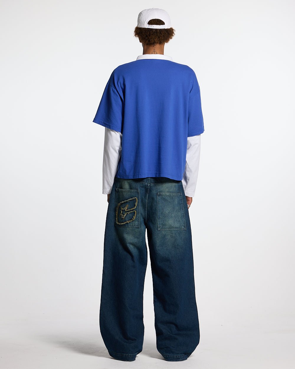 LAX LONGSLEEVE POLO INTENSE BLUE - COLD CULTURE