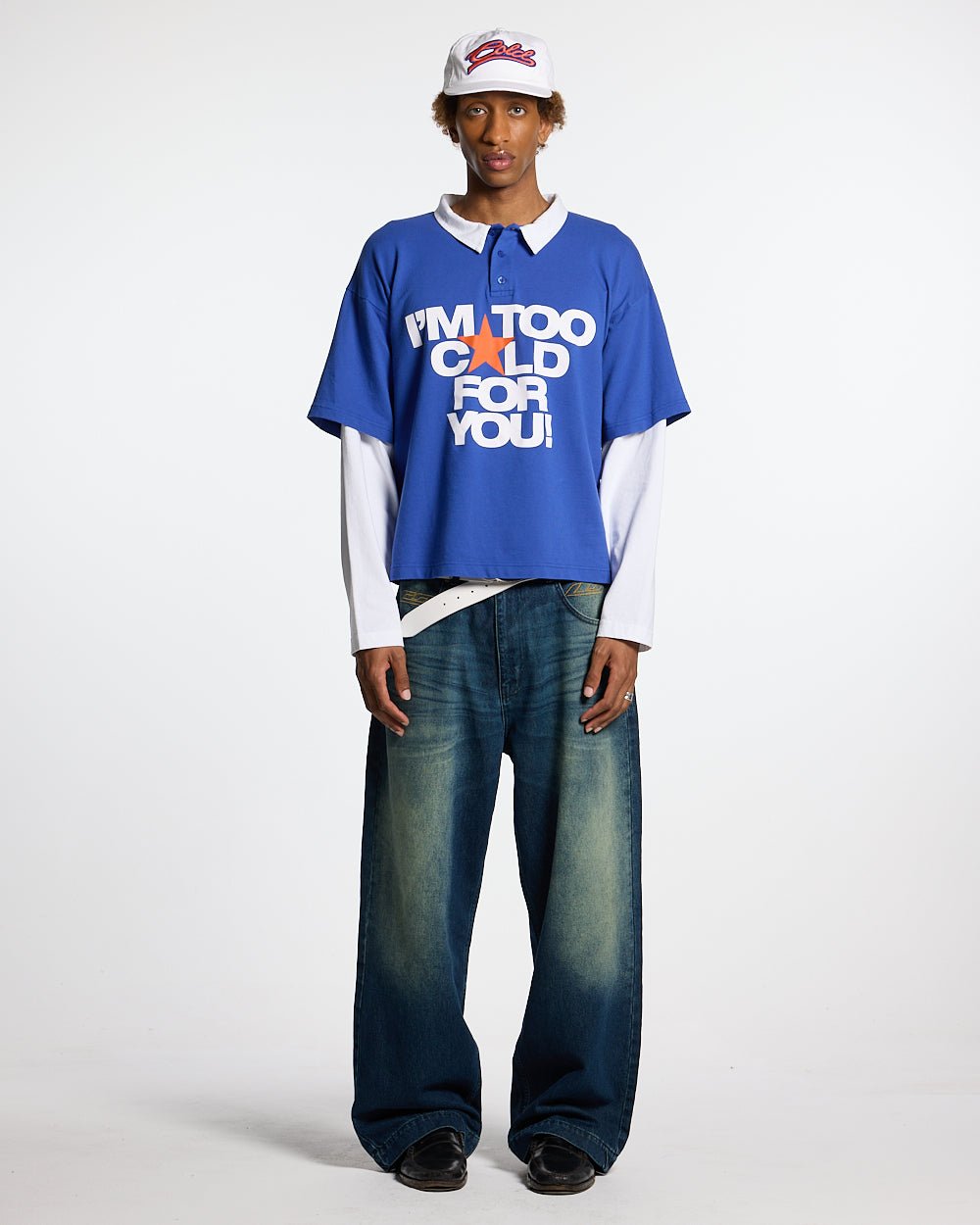LAX LONGSLEEVE POLO INTENSE BLUE - COLD CULTURE