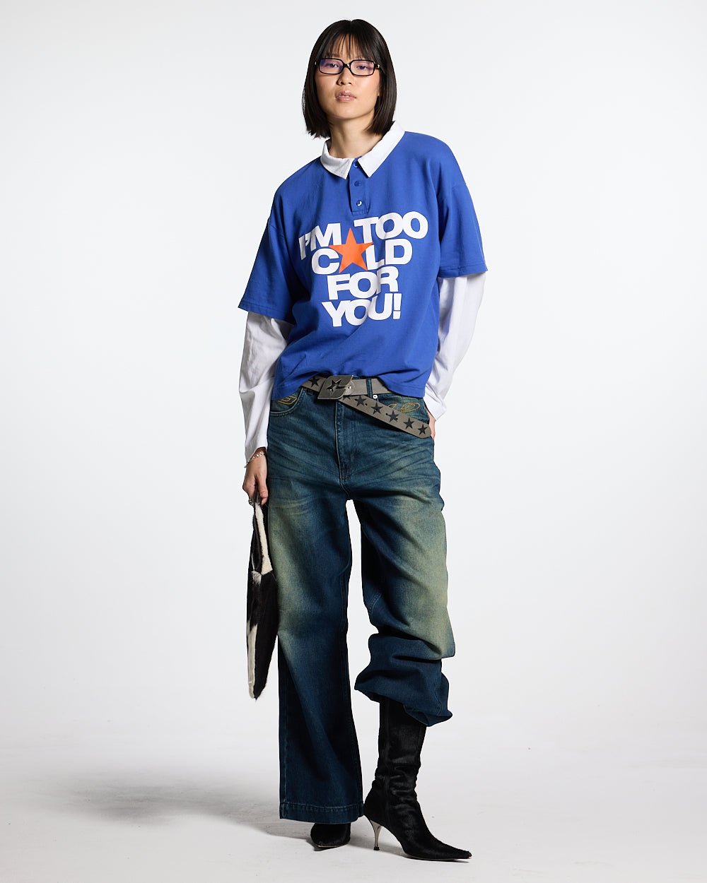 LAX LONGSLEEVE POLO INTENSE BLUE - COLD CULTURE