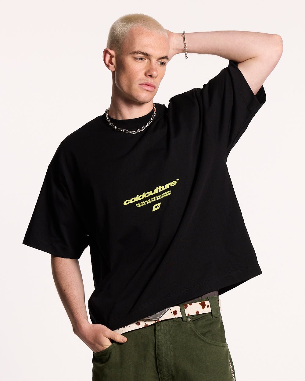 LET'S BOUNCE TEE BLACK - COLD CULTURE