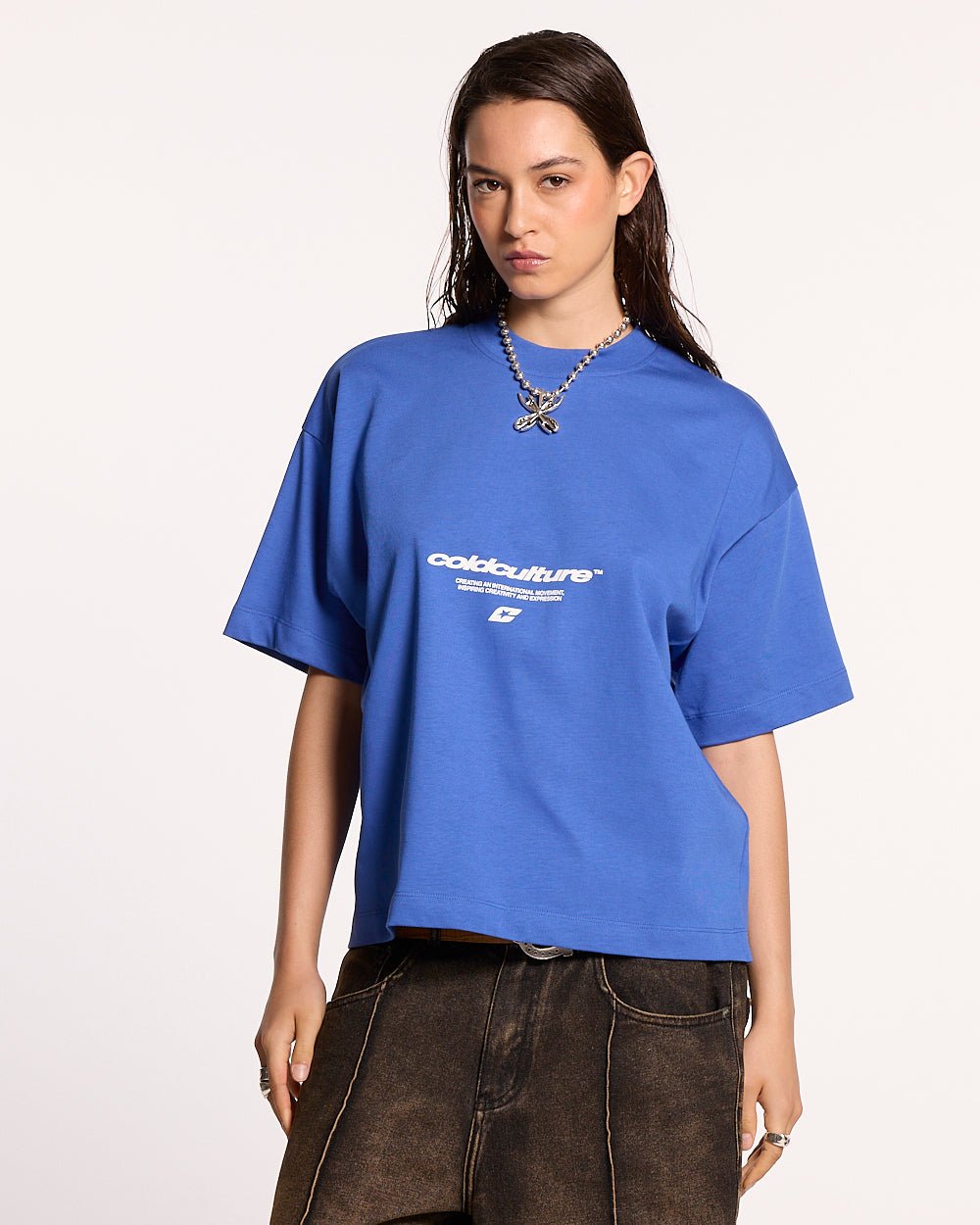 LET'S BOUNCE TEE BLUE - COLD CULTURE