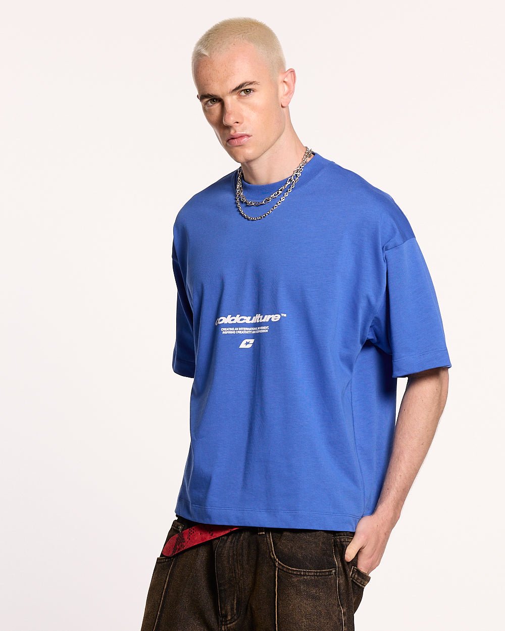 LET'S BOUNCE TEE BLUE - COLD CULTURE