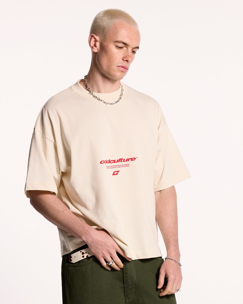 LET'S BOUNCE TEE WHITE - COLD CULTURE