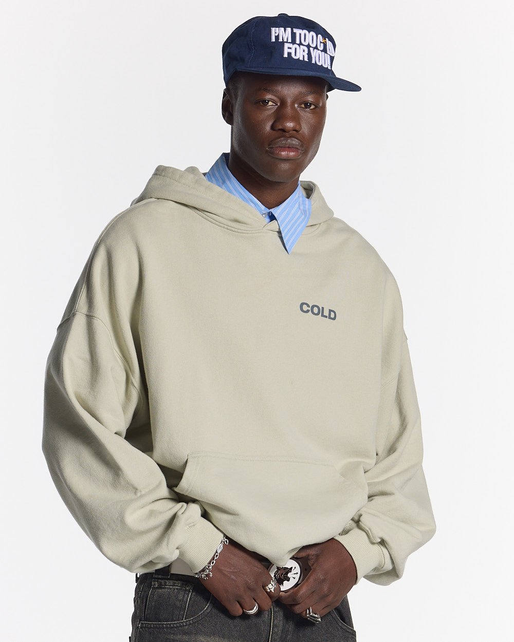 LIBERTY HOODIE PALE GREY - COLD CULTURE #man