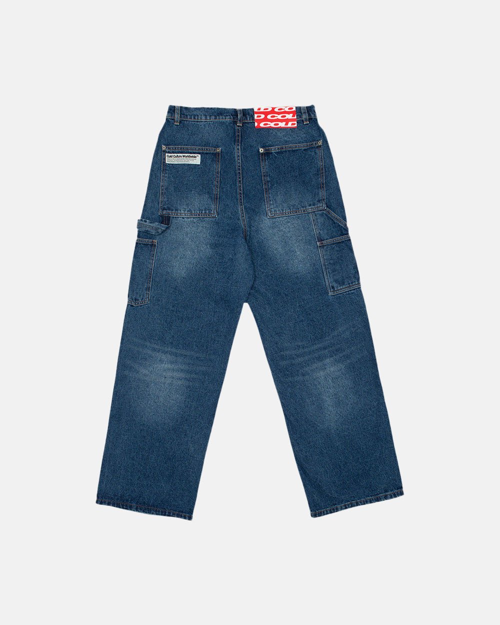 LIBERTY V1 DOUBLE KNEE PANTS FADED BLUE - COLD CULTURE