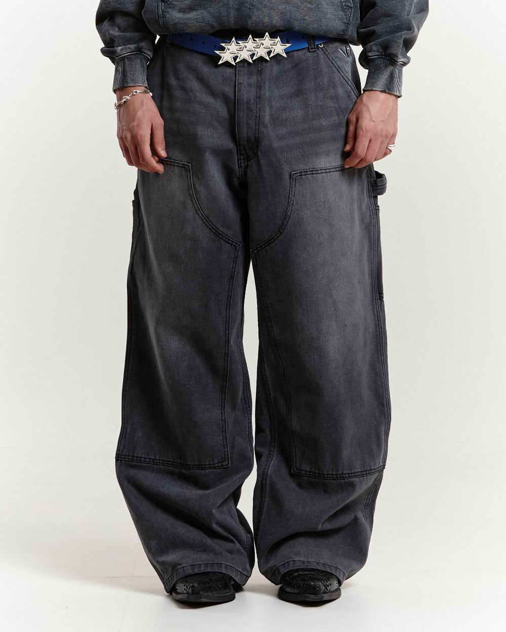 LIBERTY V1 DOUBLE KNEE PANTS FADED GREY - COLD CULTURE