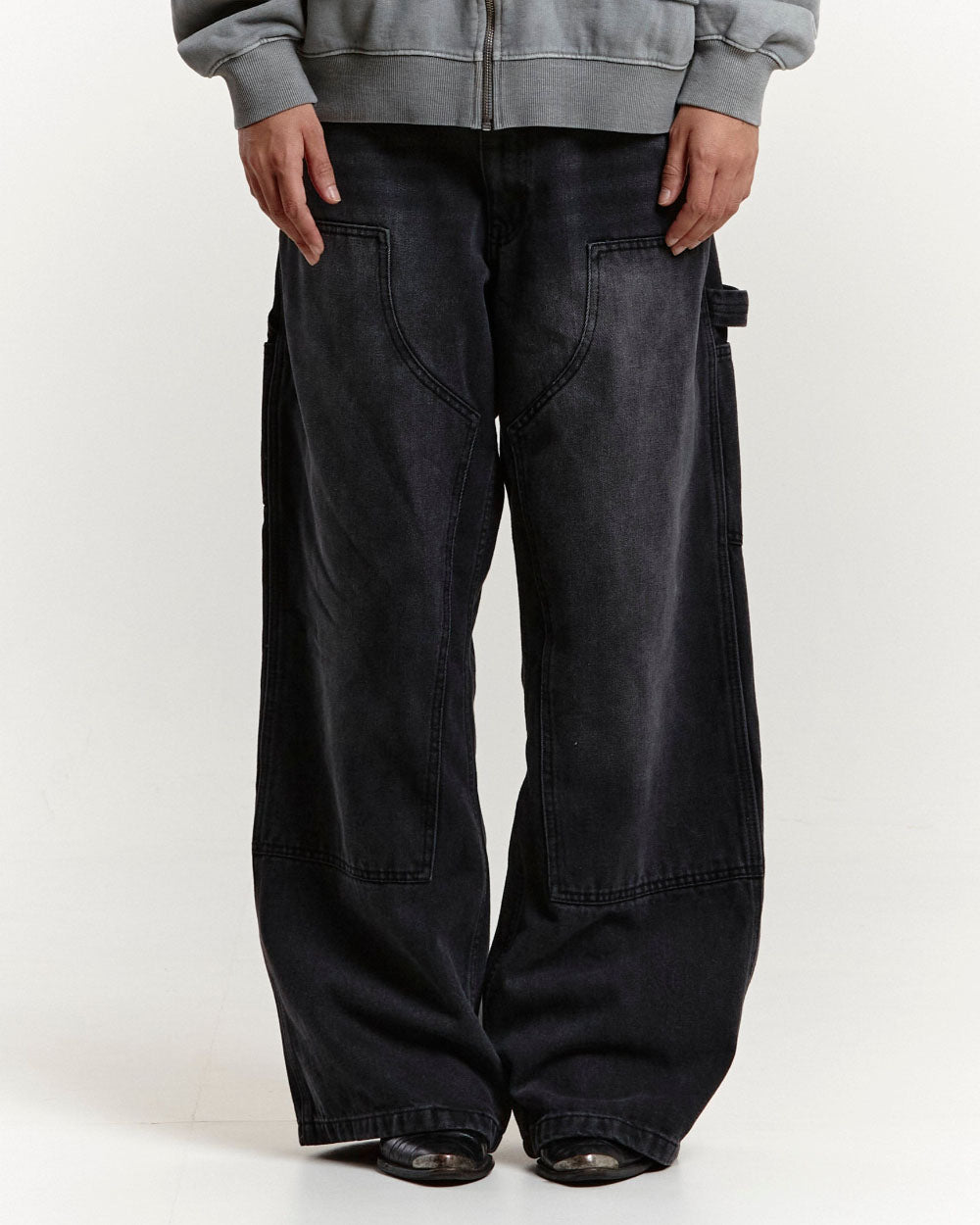 LIBERTY V1 DOUBLE KNEE PANTS FADED GREY - COLD CULTURE
