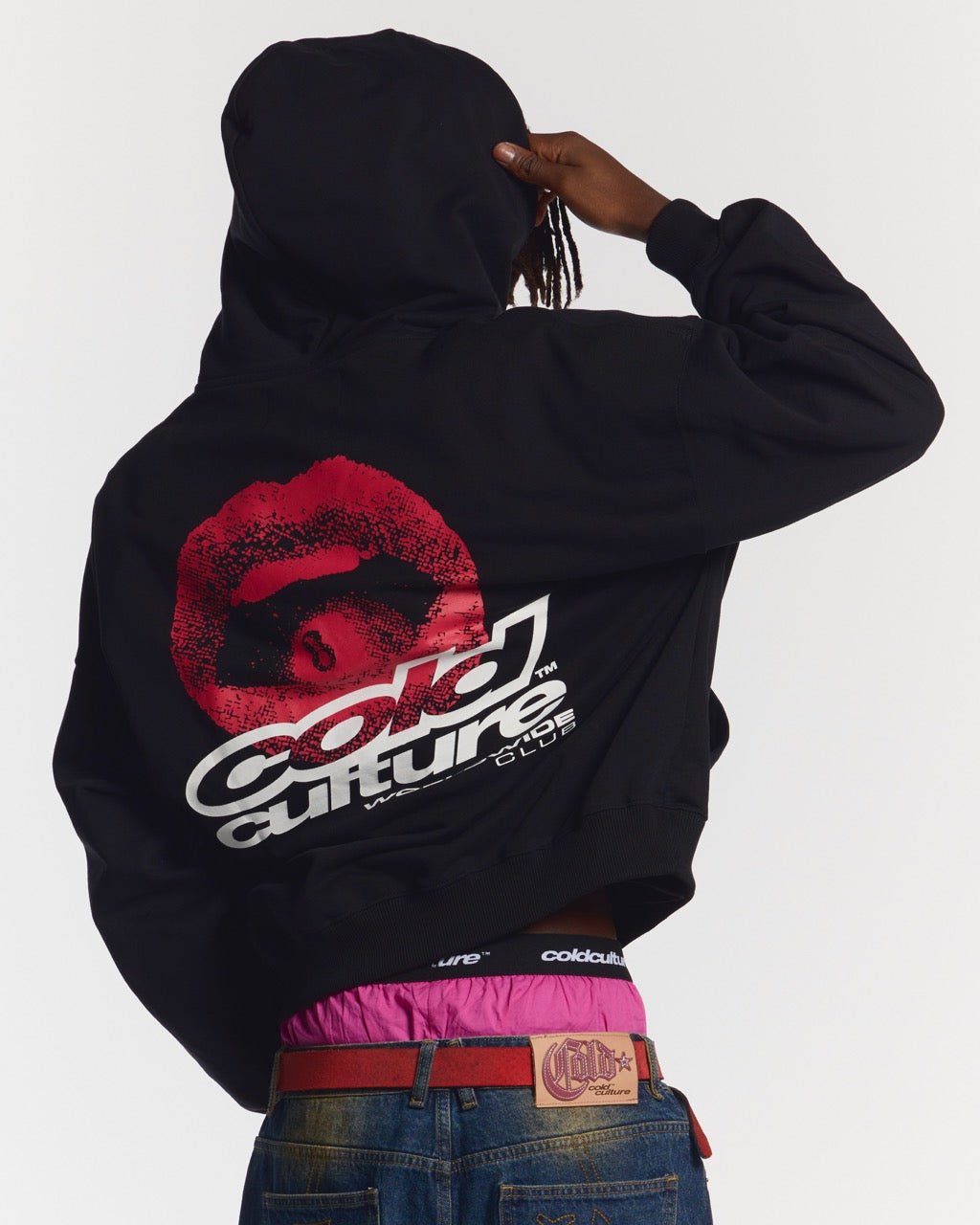 LIP COMBO HOODIE BLACK - COLD CULTURE